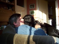 Monty on his Daddy