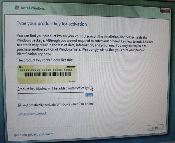 Product Key Activation Windows Vista Home Basic